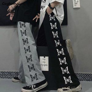 Pants Women Printed Leisure Chic Unisex Couples